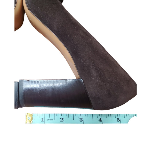 Gucci Horsebit Accented Suede and Embossed Leather Pumps Heels Guccissima 7.5 B - Picture 12 of 16